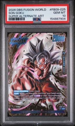 2026 #FB09-025 Son Goku PSA 10 Dragon Ball Super Card Game Fusion World Dual Evolution