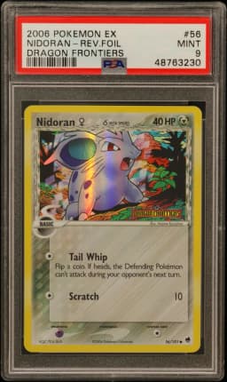 2006 #56 Nidoran-Reverse Foil PSA 9 EX Dragon Frontiers
