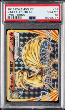 2016 #16 Ninetales Break PSA 10 XY Evolutions Pokemon