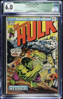 1974 Incredible Hulk #180 CGC 6 Marvel Comics