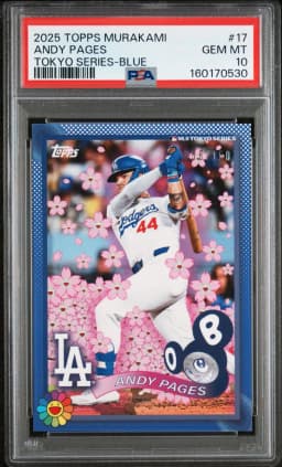 2025 #17 Andy Pages PSA 10 Topps Takashi Murakami + MLB World Tour Tokyo Series