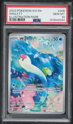 2023 #206 Wiglett PSA 10 Svi EN-Scarlet & Violet Pokemon