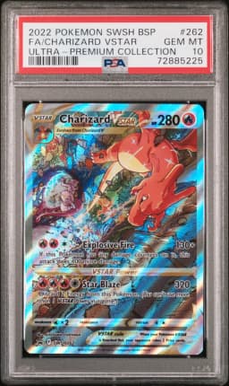 2022 #262 Full Art/Charizard Vstar PSA 10 Swsh Black Star Promo