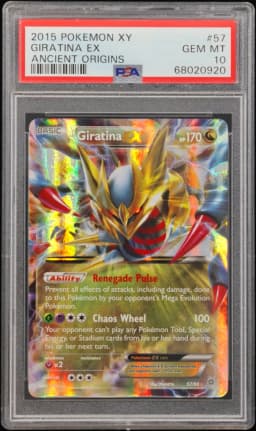 2015 #57 Giratina EX PSA 10 XY Ancient Origins