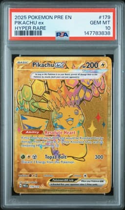 2025 #179 Pikachu EX PSA 10 Pre EN-Prismatic Evolutions