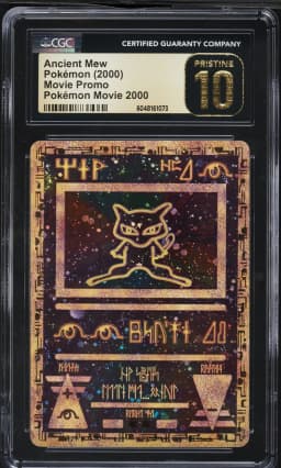 2000 #NA Ancient Mew CGC 10 Pristine Game Movie Pokemon