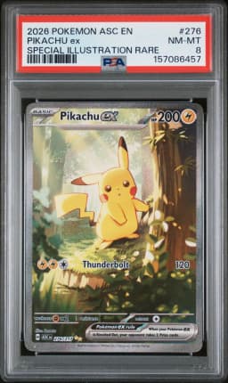 2026 #276 Pikachu EX PSA 8 Asc EN-Ascended Heroes