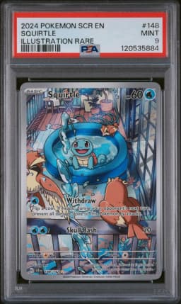 2024 #148 Squirtle PSA 9 Scr EN-Stellar Crown
