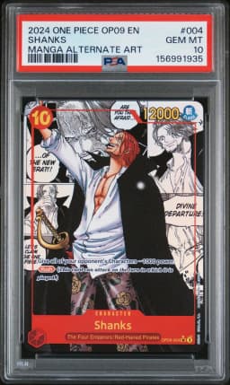 2024 #004 Shanks PSA 10 One Piece OP09-Emperors in the New World