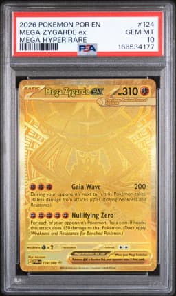 2026 #124 Mega Zygarde EX PSA 10 Por EN-Perfect Order