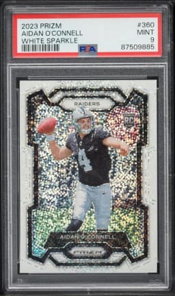 2023 #360 Aidan O'Connell PSA 9 Panini Prizm