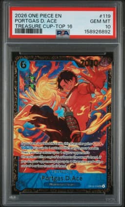 2026 #119 Portgas D. Ace PSA 10 One Piece Promos
