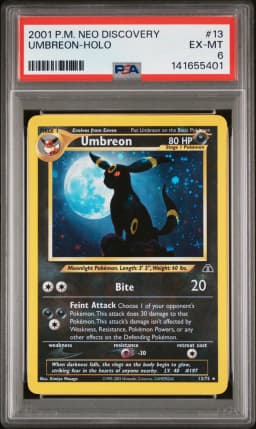 2001 #13 Umbreon-Holo PSA 6 Neo Discovery