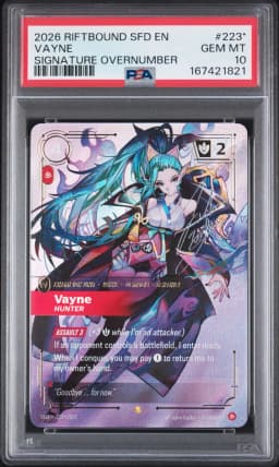 2026 #223* Vayne - Hunter PSA 10 Riftbound: League of Legends Sfd-Spiritforged