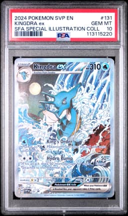 2024 #131 Kingdra EX PSA 10 Svp EN-SV Black Star Promo