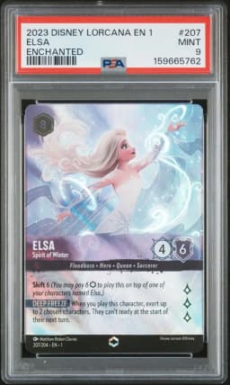 2023 #207 Elsa - Spirit of Winter PSA 9 Disney Lorcana EN 1-the First Chapter
