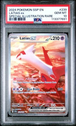 2024 #239 Latias EX PSA 10 Ssp EN-Surging Sparks