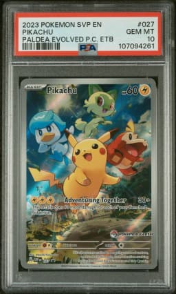 2023 #027 Pikachu PSA 10 Svp EN-SV Black Star Promo