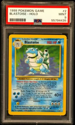 1999 #2 Blastoise-Holo PSA 9 Game