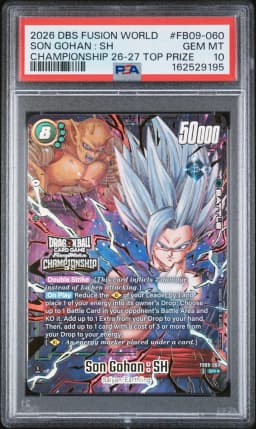2026 #FB09-060 Son Gohan : SH PSA 10 Dragon Ball Super Card Game Fusion World Championship 26-27 Top Prize