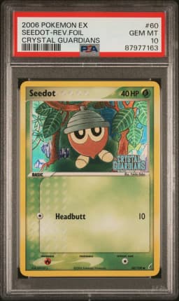 2006 #60 Seedot-Reverse Foil PSA 10 EX Crystal Guardians