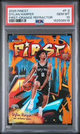 2025 #F-2 Dylan Harper PSA 10 Topps Finest First