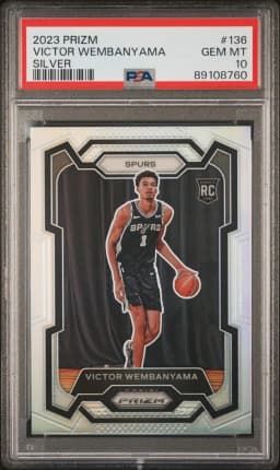 2023 #136 Victor Wembanyama PSA 10 Panini Prizm