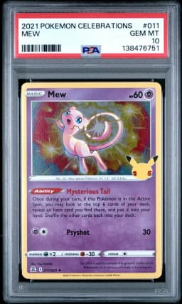 2021 #011 Mew PSA 10 Celebrations