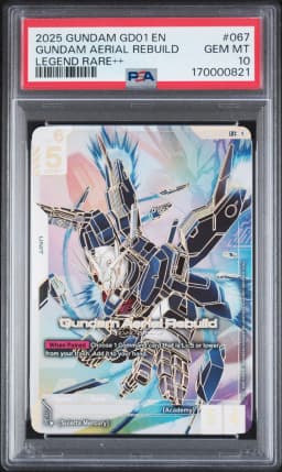 2025 #067 Gundam Aerial Rebuild PSA 10 Gundam Newtype Rising