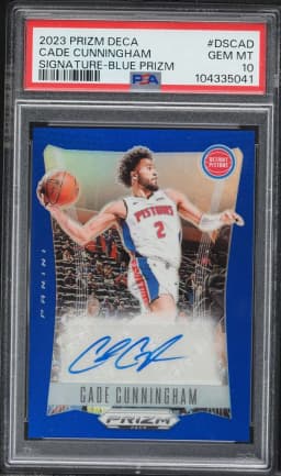 2023 #DSCAD Cade Cunningham PSA 10 Panini Prizm Deca Signatures Basketball