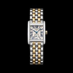 Longines Mini DolceVita Quartz Yellow Gold Two-Tone 29mm - Silver "Flinque" on Bracelet