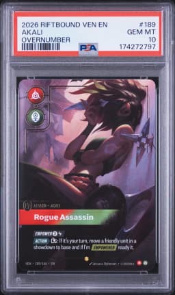 2026 #189 Akali - Rogue Assassin PSA 10 Riftbound: League of Legends Ven-Vendetta