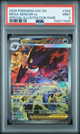 2026 #284 Mega Gengar EX PSA 9 Asc EN-Ascended Heroes
