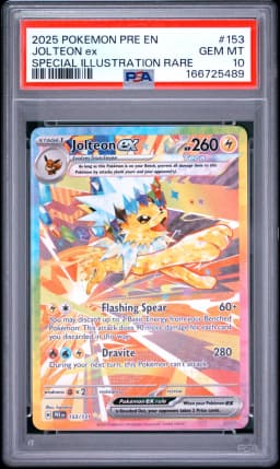 2025 #153 Jolteon EX PSA 10 Pre EN-Prismatic Evolutions