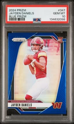 2024 #347 Jayden Daniels PSA 10 Panini Prizm Football
