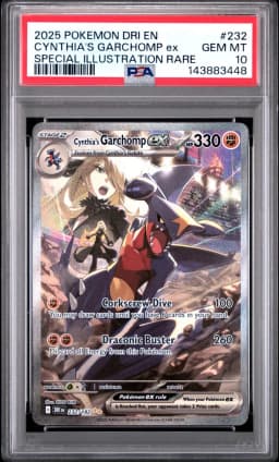 2025 #232 Cynthia's Garchomp EX PSA 10 Dri EN-Destined Rivals