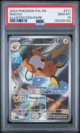 2023 #211 Raichu PSA 10 Pal EN-Paldea Evolved