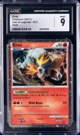2011 #SL3 Entei CGC 9 Pokemon Call of Legends | Holo