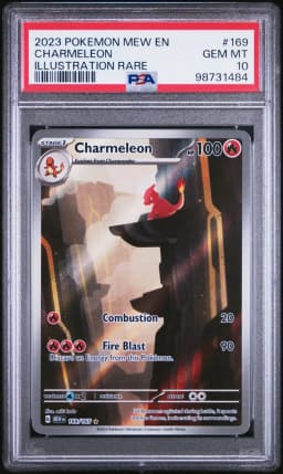 2023 #169 Charmeleon PSA 10 Mew EN-151