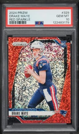 2024 #329 Drake Maye PSA 10 Panini Prizm Football