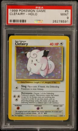 1999 #5 Clefairy-Holo PSA 9 Game