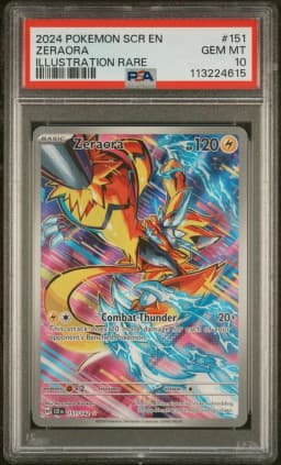 2024 #151 Zeraora PSA 10 Scr EN-Stellar Crown Pokemon
