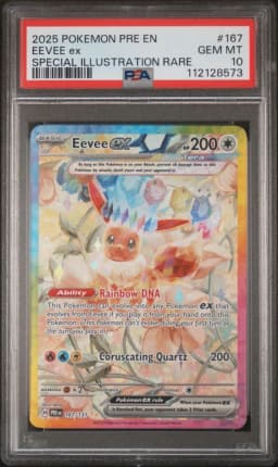 2025 #167 Eevee EX PSA 10 Pre EN-Prismatic Evolutions