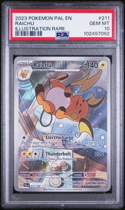 2023 #211 Raichu PSA 10 Pal EN-Paldea Evolved