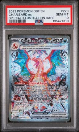 2023 #223 Charizard EX PSA 10 Obf EN-Obsidian Flames
