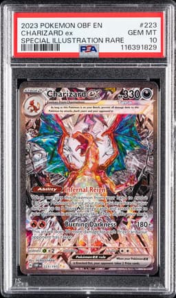 2023 #223 Charizard EX PSA 10 Obf EN-Obsidian Flames Pokemon