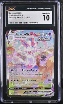 2021 #212 Sylveon VMAX CGC 10 Evolving Skies - English