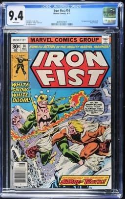 1977 #NA 1977 Iron Fist #14 CGC 9.4 Marvel Comics CGC 9.4