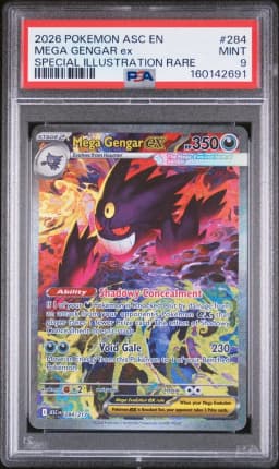 2026 #284 Mega Gengar EX PSA 9 Asc EN-Ascended Heroes