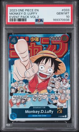 2023 #033 Monkey D. Luffy PSA 10 One Piece Promos